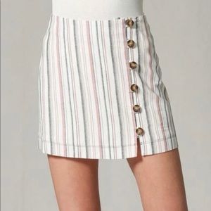 BY TOGETHER COLLECTION Striped Linen Mini Skirt
$30